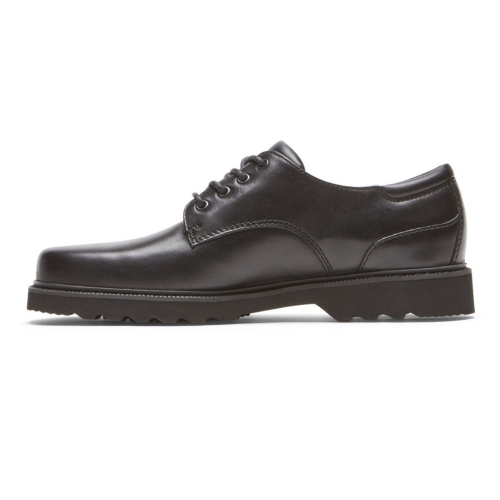 Rockport Men’s Northfield Water-Resistant Shoes- Size 10.5 - Black Leather